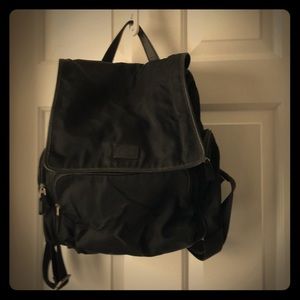 Black nylon Coach  backpack